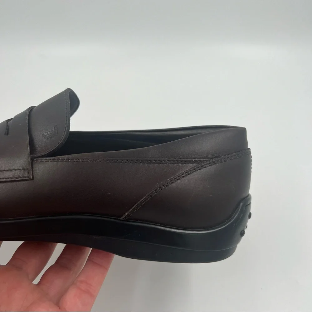 Tod’s Men’s Brown Leather Penny‎ Loafer Drivers Size 8.5 (9.5 US) Slip-Ons